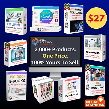 Earn Learning DFY Digital Products Reseller Program Bundle