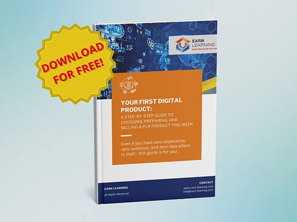 Sell your first digital product with Earn Learning's FREE guide